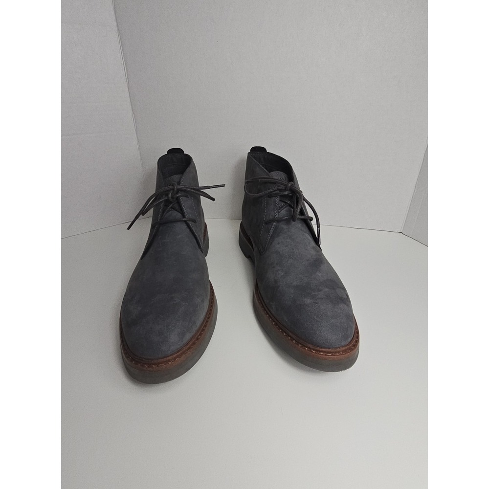 Cole Haan Men's 8.5 M Grand 360 York Grey Suede Chukka Boots Lace Up Ankle Shoes